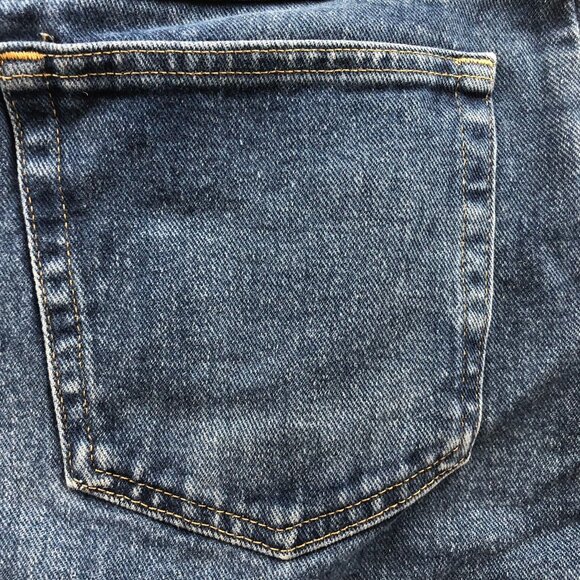 Wrangler Men Jeans Size 38x30 Classic Blue Denim Straight Leg Casual Medium Wash - Picture 12 of 15